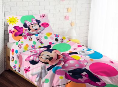 Minnie Mouse, set lenjerie de pat single, 160-200 cm