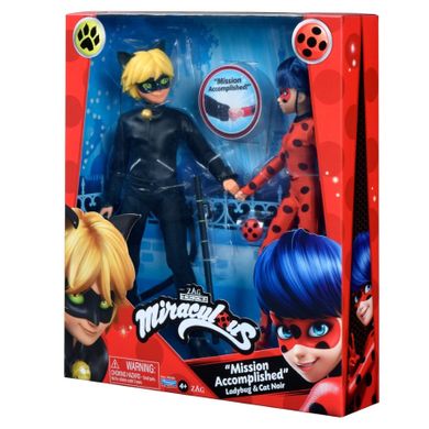 Miraculous, papusi Ladybug si Cat Noir, 30 cm