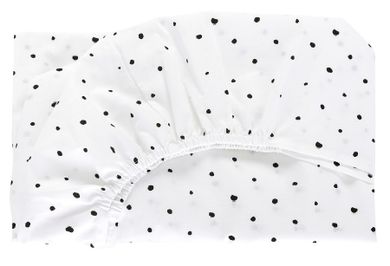 Motherhood, Cearceaf de bumbac cu elastic, Black Dots