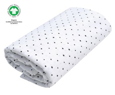 Motherhood, ECO Invelitoare de muselina 130-130 cm, 1 buc., Black Dots