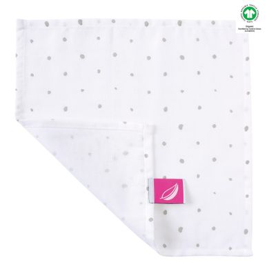 Motherhood, ECO Servetel de muselina, 1 buc., Grey Dots