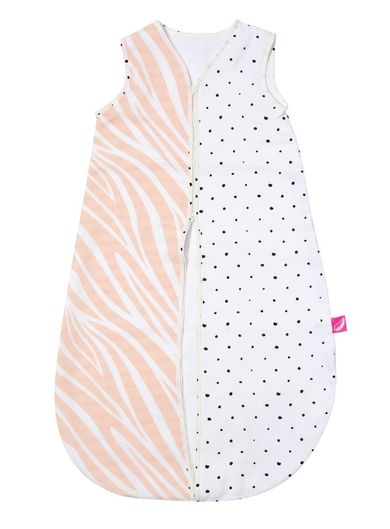 Motherhood, Sac de dormit din muselina 6-18 luni, Salmon Zebra