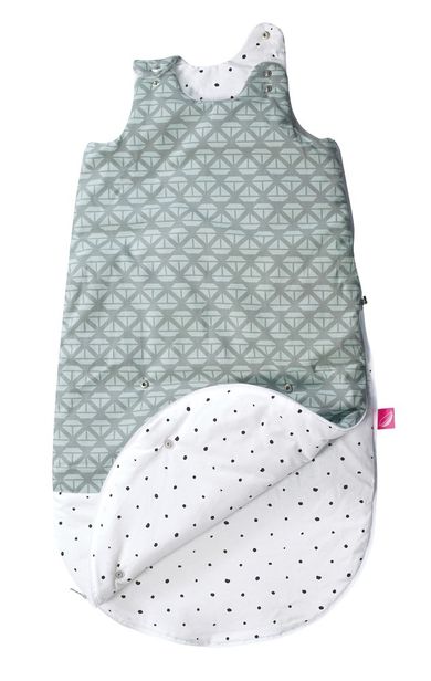 Motherhood, Zip-A-Round Sac de dormit din bumbac 2in1 (3-18 luni), Mint Boats