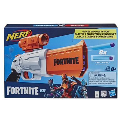 Nerf Fortnite SR, blaster si 8 proiectile