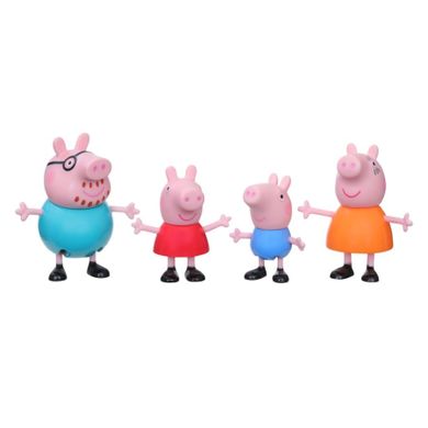 Peppa Pig, Familia lui Peppa, set de joaca cu 4 figurine