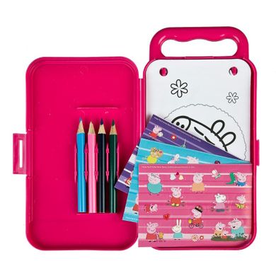 Peppa Pig, planse de colorat, set de calatorie