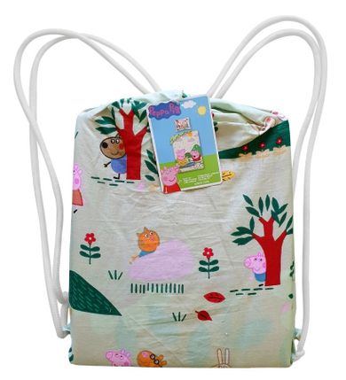 Peppa Pig, set lenjerie de pat single, 140-200 cm + 70-90 cm
