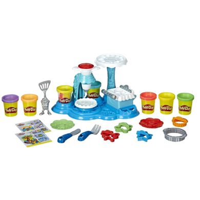 Play-Doh, Rainbow Cake Party, 7 cutie si accesorii, set creativ