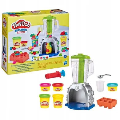 Play-Doh, Smoothies Blender, 5 tuburi si accesorii, set creativ