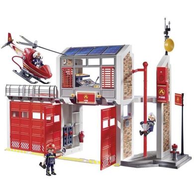Playmobil, City Action, Statie de pompieri cu elicopter, 9462