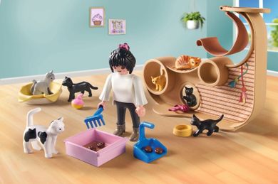 Playmobil, My Life, Cafeneaua cu pisici, 71744