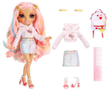 Rainbow High, Junior High Special Edition, Kia Hart, papusa fashion cu accesorii