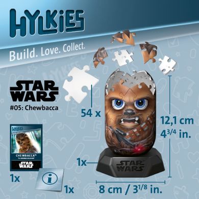 Ravensburger, Hylkies, Chewbacca, puzzle 3D, 56 piese