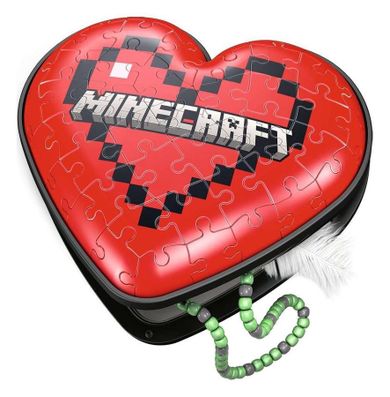 Ravensburger, Minecraft, cutie - inima, puzzle 3D, 60 piese