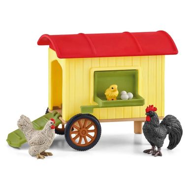 Schleich, Farm World, Cotet de gaini mobil, set, 42572