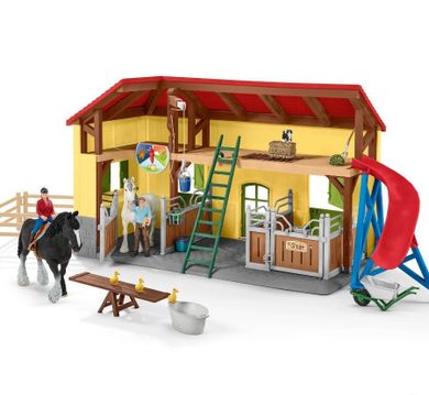 Schleich, Farm World, Grajd de cai, set, 42485