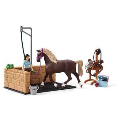 Schleich, Horse Club, Spalatoria de cai Emily & Luna, set, 42438