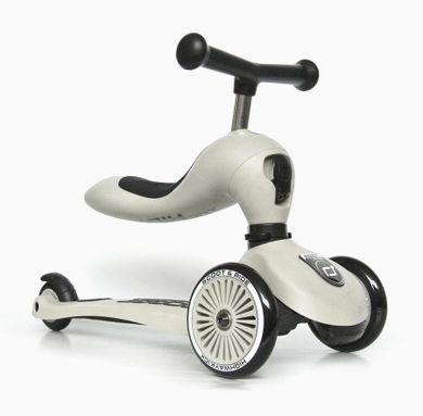 Scoot & Ride, Highwaykick 1, vehicul fara pedale si trotineta 2 in 1, Ash