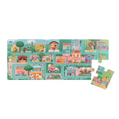 Smiki, ABC-ul orasului, puzzle cu labirint, 20 de imagini, 12 elemente