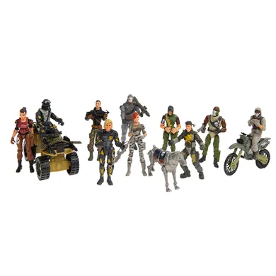 Smiki, Armed Forces, 10 figurine, 3 mijloace de transport, set