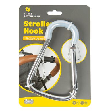 Smiki, Little adventurer, carlig pentru carucior, argintiu, 15 cm