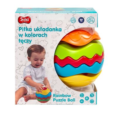 Smiki, Minge, jucarie de stivuit in culorile curcubeului