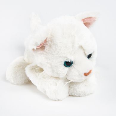 Smiki, Pisica, jucarie de plus, alb, 22 cm