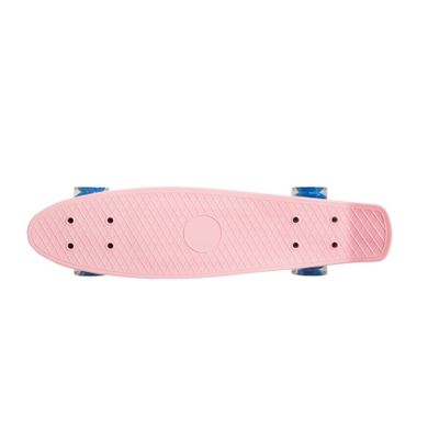Smiki, placa skateboard tip fish cu roti LED, roz