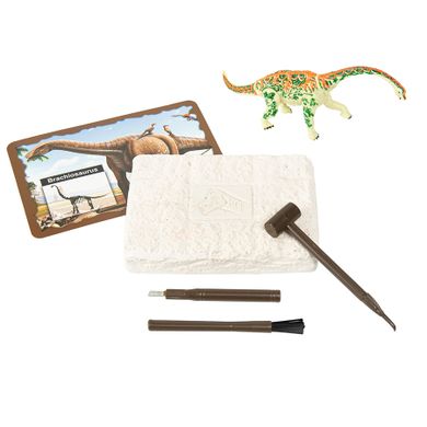 Smiki, Schelet stralucitor, Brachiosaurus, kit excavare, set de stiinta