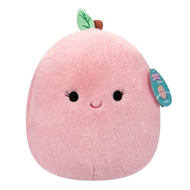 Squishmallows, Fuzzamallows, Phyllis, Peach, jucarie de plus, 30 cm