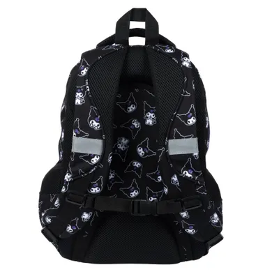 St.Majewski, Kuromi, rucsac pentru scoala, cu 4 compartimente, Black