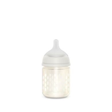Suavinex, Bonhomia, SX Pro, biberon de sticla 120 ml, tetina fiziologica cu debit lent, Bufnita bej