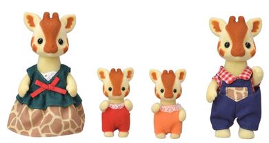 Sylvanian Families, Familia de girafe cu gatul lung, set de figurine, 5639