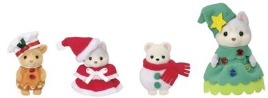 Sylvanian Families, Intalnirea prietenilor de sarbatori, set cu figurine, 5710