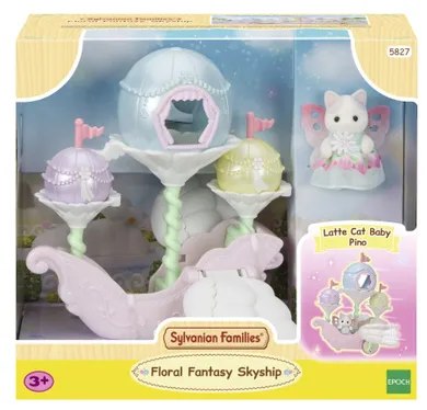 Sylvanian Families, Vehiculul zburator al zanei florilor, set cu figurina, 5827