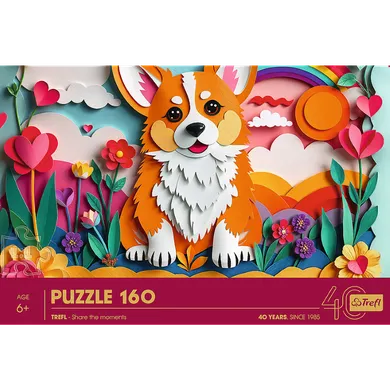 Trefl, 40 Years, Paper Art: Caine, puzzle, 160 piese