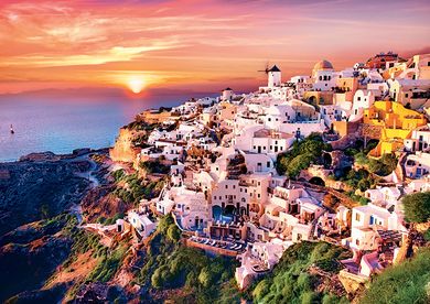 Trefl, Apus peste Santorini, puzzle, 1000 piese