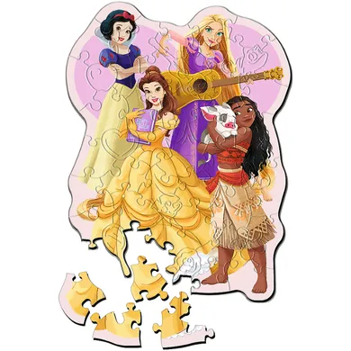 Trefl, Disney Princess, puzzle din lemn, 50 piese