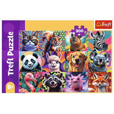 Trefl, Funny Animals, puzzle, 300 piese