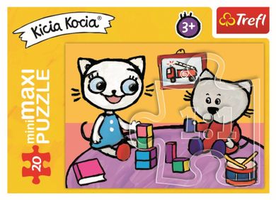 Trefl, In lumea pisicutelor, puzzle mini maxi, 20 elemente, 1 buc.