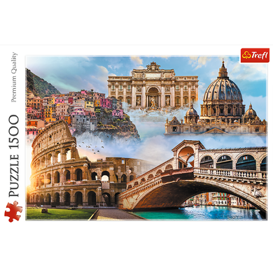 Trefl, Italy, puzzle, 1500 piese