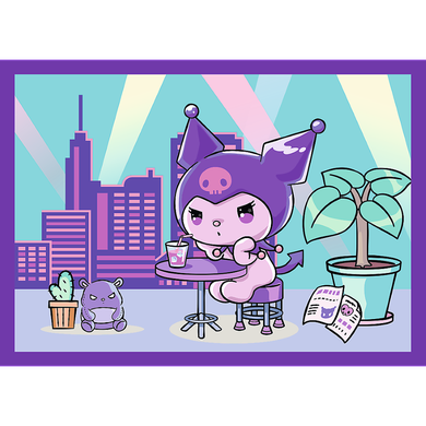 Trefl, Kuromi, puzzle 4in1