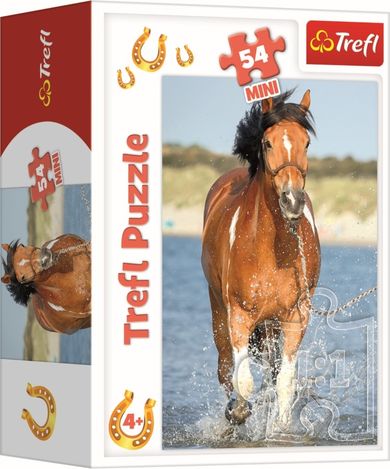 Trefl, Lumea calutilor, puzzle mini, 54 elemente, 1 buc.