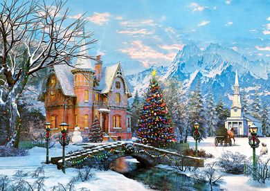 Trefl, Peisaj de iarna, puzzle, 1000 piese