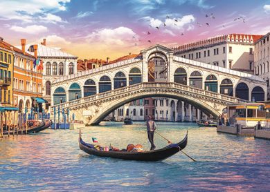 Trefl, Podul Rialto, Venetia, puzzle, 500 piese