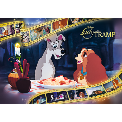 Trefl, Premium Plus, Disney, Doamna si Vagabondul, puzzle, 1000 piese