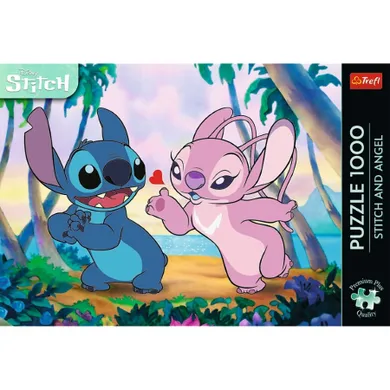 Trefl, Premium Plus, Stitch & Angel, puzzle, 1000 piese
