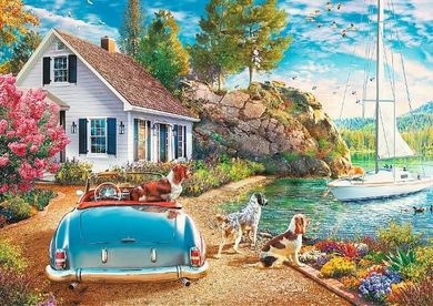 Trefl, Refugiu de vacanta, puzzle, 2000 elemente