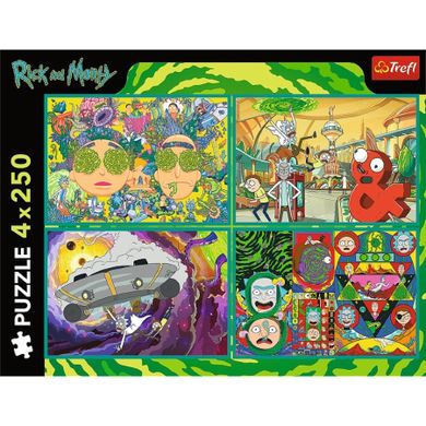 Trefl, Rick and Morty, puzzle, 4-250 piese