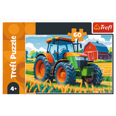 Trefl, Tractor, puzzle, 60 piese
